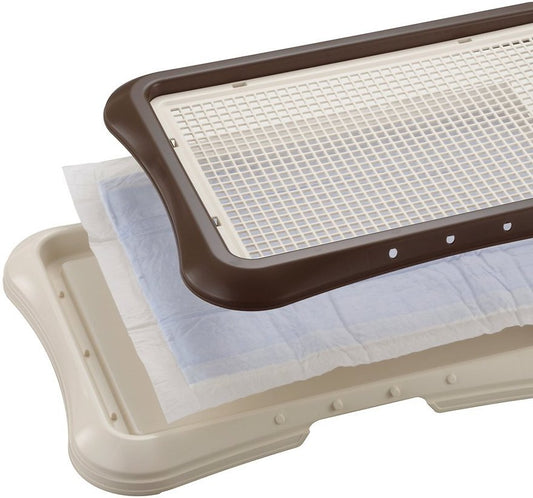 Richell Pee Tray With Mesh Wide (64W x 48D x 4H cm) - Pink
