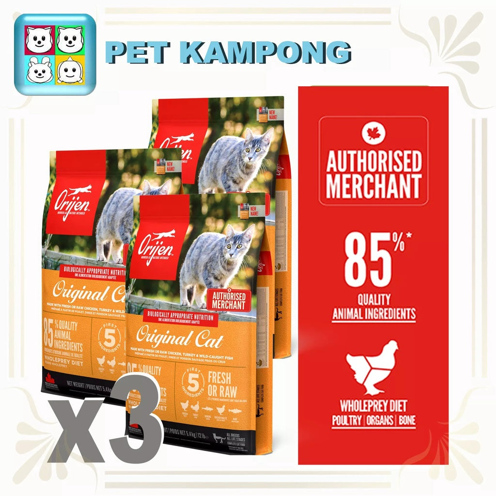 Orijen Original Cat Triple Play 5.4kg x 3 bags