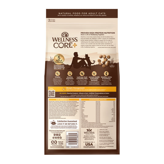 Wellness Cat Core Grain Free Indoor Chicken 5lbs & 11lbs