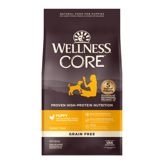 Wellness Core Grain Free Puppy - Available in 4lbs, 12lbs & 24lbs