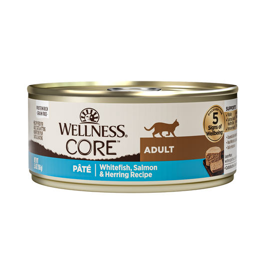 Wellness Cat Canned CORE® Pâté Whitefish, Salmon & Herring 5.5oz