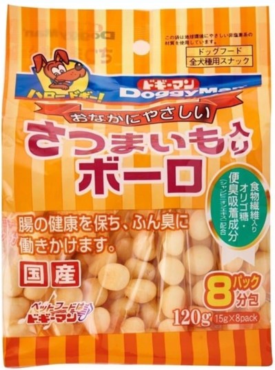 DoggyMan Sweet Potato Bolo 120g (15g x 8)