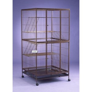 Hammertone Silver Cat Cage 4 Tier C2335