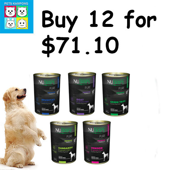 'Nutripe' Dog Canned Pure - Buy 12 for $71.10