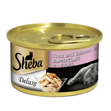 Sheba Deluxe Tuna and Salmon in Gravy 85g x 24