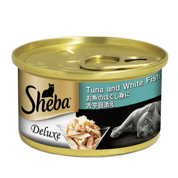 Sheba Deluxe Tuna and White Fish in Gravy 85g x 24
