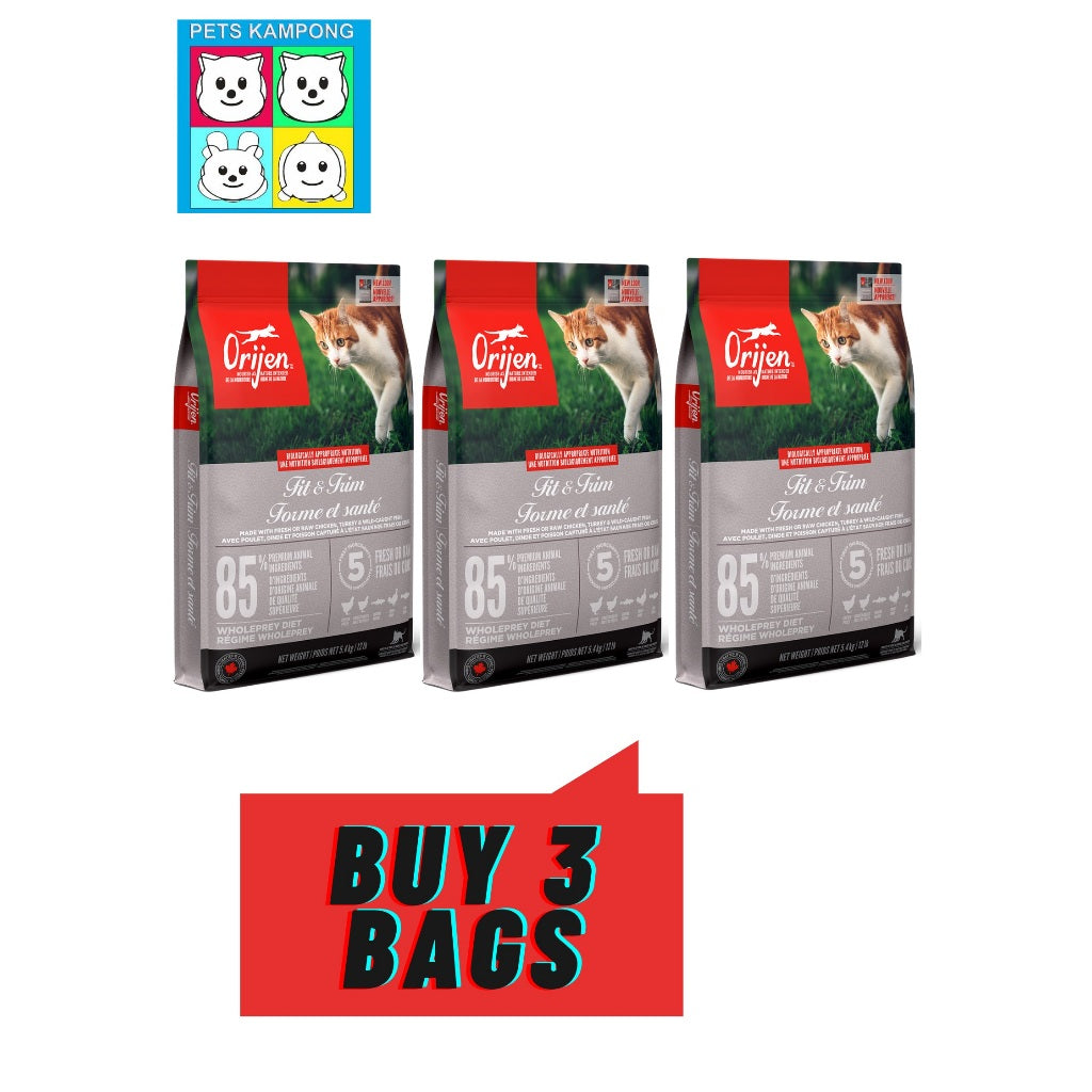 Orijen Cat Fit & Trim Triple Play 5.4kg x 3 bags