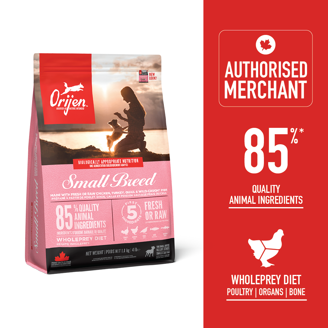 ORIJEN Dog Freeze-Dried Infused Small Breed Adult 1.8kg