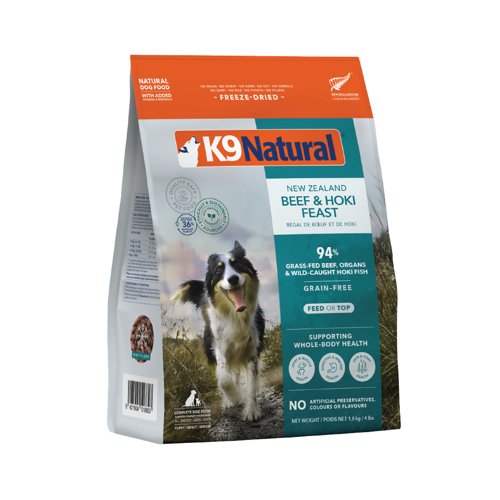 K9 Natural Freeze Dried Beef & Hoki Feast [Any 2 extra 5% off]