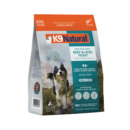 K9 Natural Freeze Dried Beef & Hoki Feast [Any 2 extra 5% off]