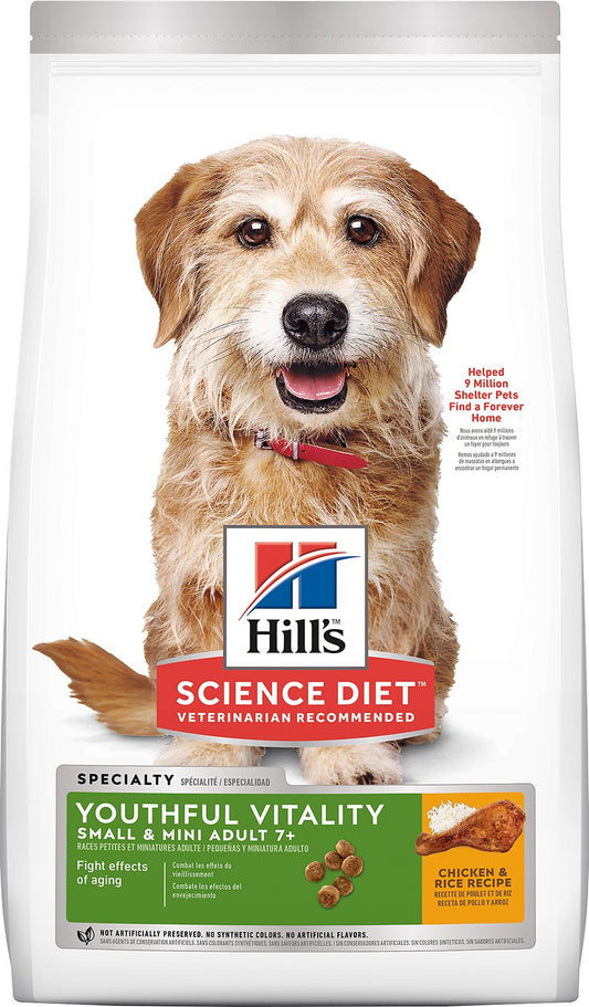 Science Diet Canine Small & Mini  Adult 7+ Senior Vitality 12.5lbs