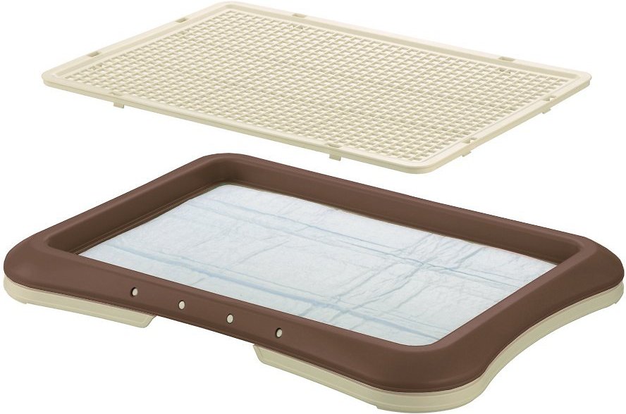 Richell Pee Tray With Mesh Regular (45W x 35D x 4H cm) - Green