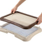 Richell Pee Tray With Mesh Wide (64W x 48D x 4H cm) - Brown