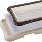 Richell Pee Tray With Mesh Wide (64W x 48D x 4H cm) - Brown