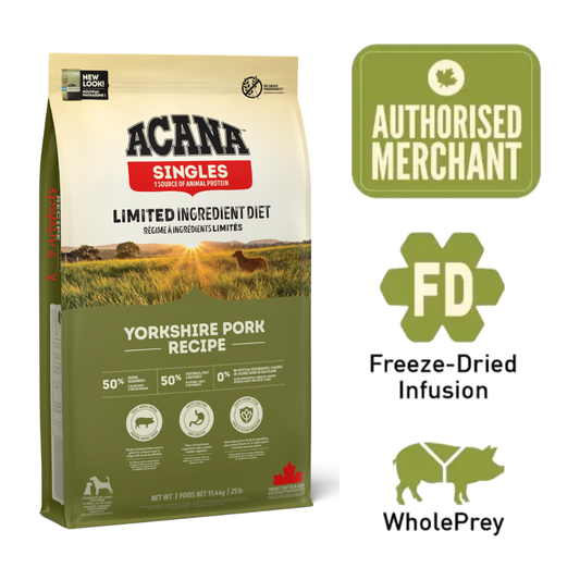 ACANA Dog Freeze-Dried Infused Yorkshire Pork 11.4kg