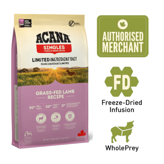 ACANA Dog Freeze-Dried Infused Grass-Fed Lamb 11.4kg