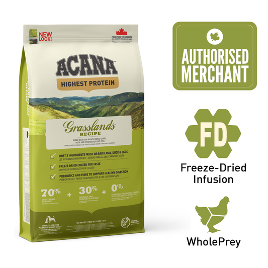 ACANA Dog Freeze-Dried Infused Grasslands Dog 11.4kg