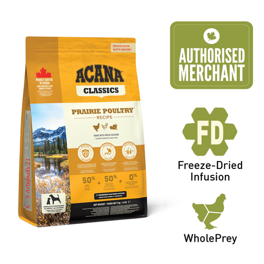 ACANA Dog Freeze-Dried Coated Prairie Poultry 2.0kg