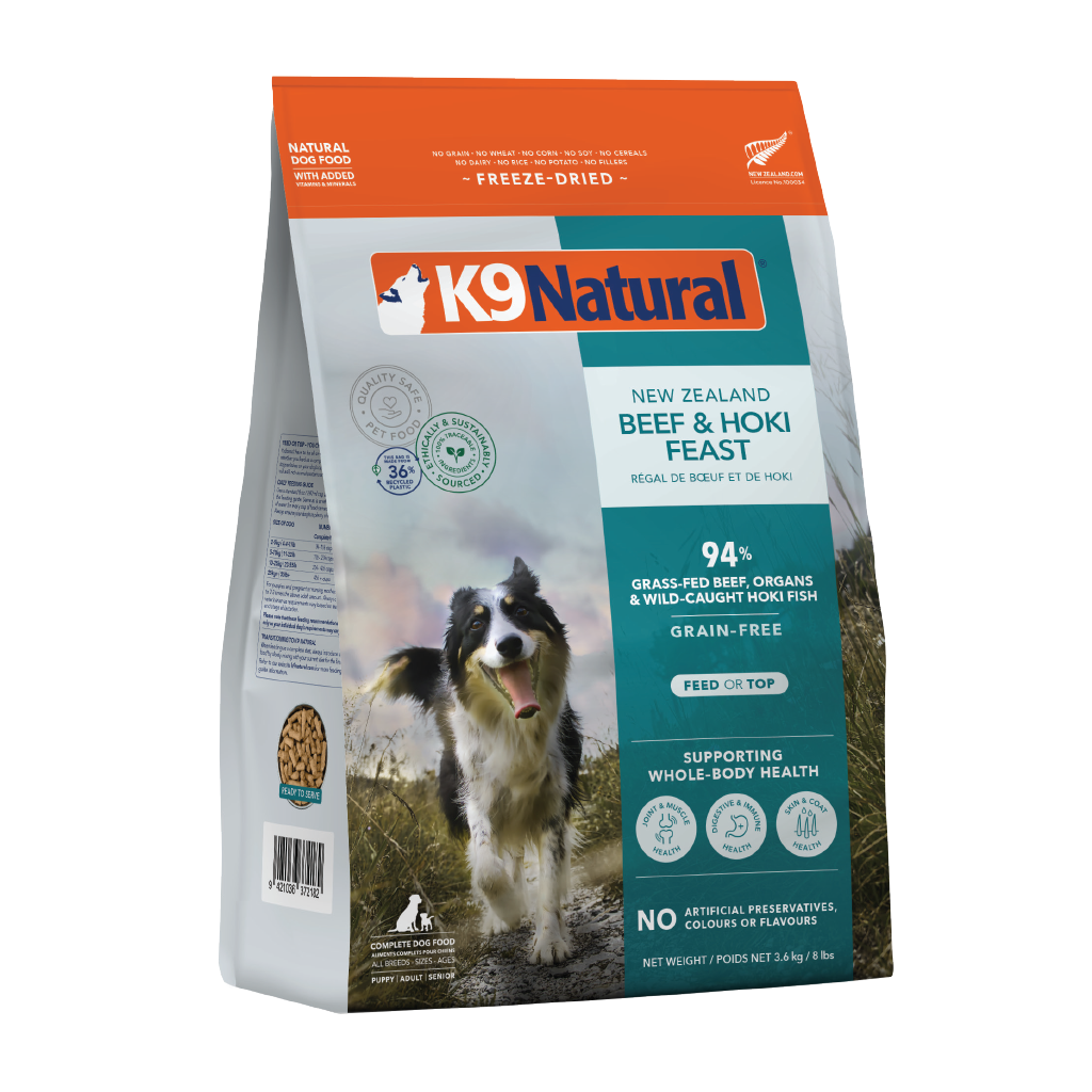 K9 Natural Freeze Dried Beef & Hoki Feast [Any 2 extra 5% off]