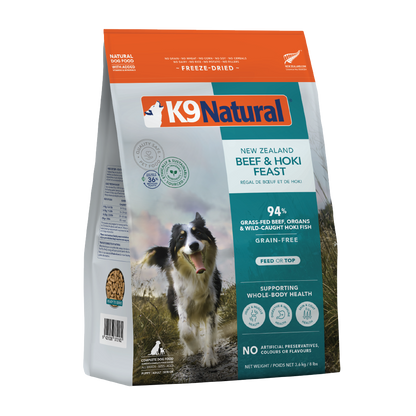 K9 Natural Freeze Dried Beef & Hoki Feast [Any 2 extra 5% off]