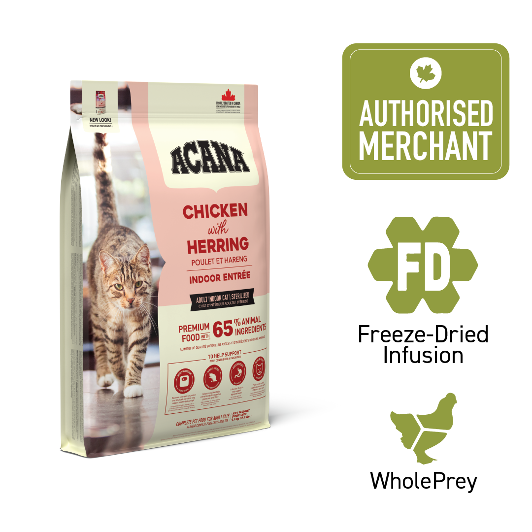 ACANA Cat Freeze-Dried Coated Indoor Entree 4.5kg
