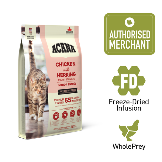 ACANA Cat Freeze-Dried Coated Indoor Entree 4.5kg