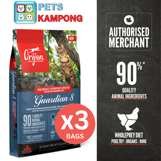 Orijen Guardian 8 Triple Play 4.5kg x 3 bags
