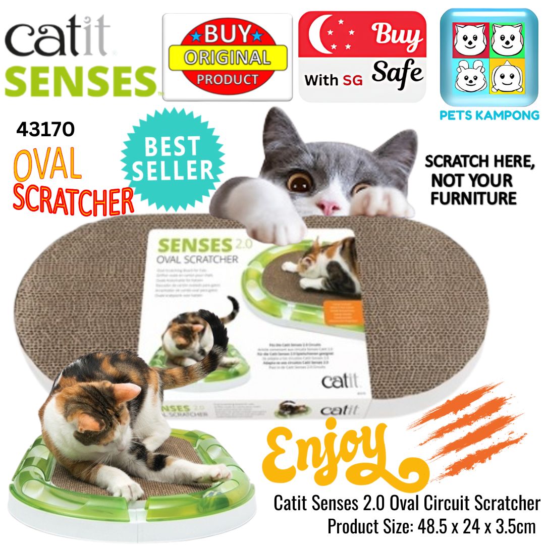 Catit 43170 Senses 2.0 Oval Scratcher