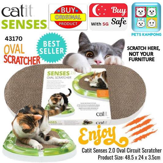 Catit 43170 Senses 2.0 Oval Scratcher