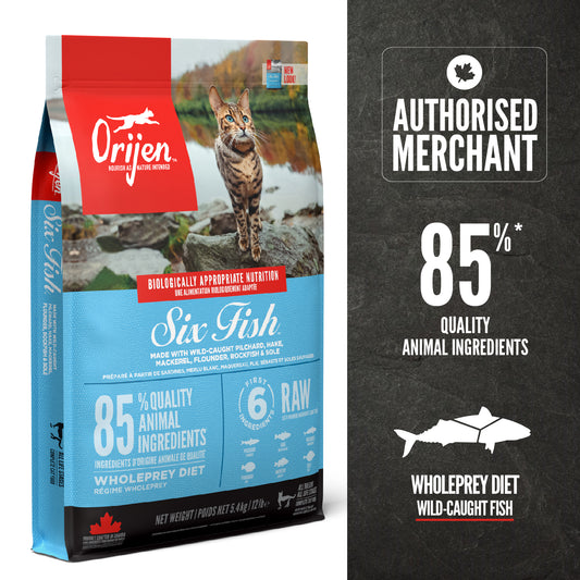 ORIJEN Cat Freeze-Dried Infused Six Fish 5.4kg