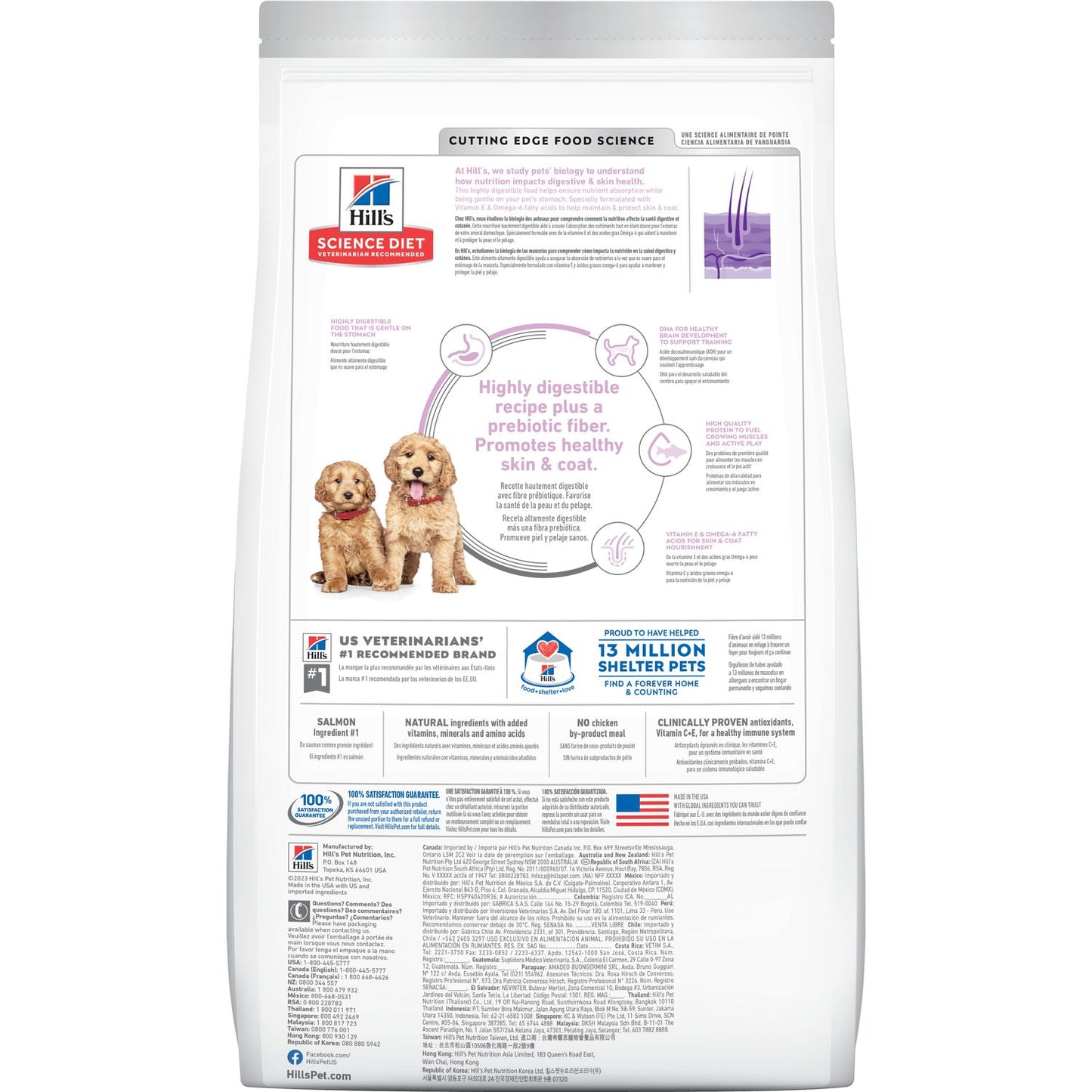 Hill Science Diet Puppy Sensitive Stomach & Skin Salmon Brown Rice