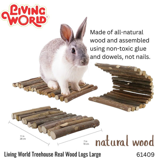 Living World Treehouse Real Wood Logs Large (61409)