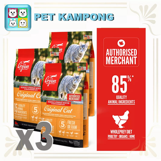 Orijen Original Cat Triple Play 5.4kg x 3 bags