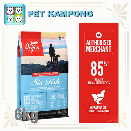 Orijen Dog Six Fish 6kg (Buy 2> extra 5% off)