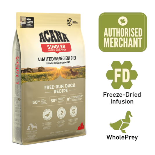 ACANA Dog Freeze-Dried Infused Free-Run Duck 11.4kg