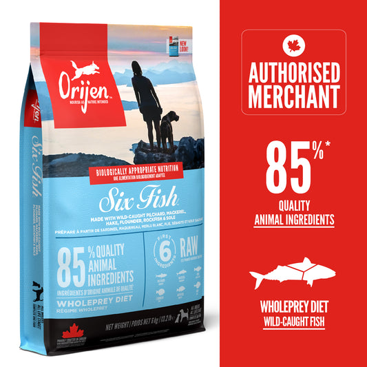 ORIJEN Dog Freeze-Dried Infused Six Fish 6kg