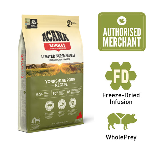 ACANA Dog Freeze-Dried Infused Yorkshire Pork 6.0kg