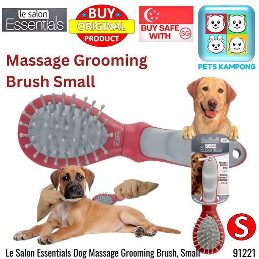 Le Salon Essentials Dog Massage Grooming Brush, Small (91221)