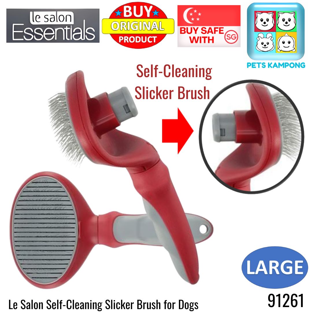 Le Salon Self-Cleaning Slicker Brush for Dogs (91261)