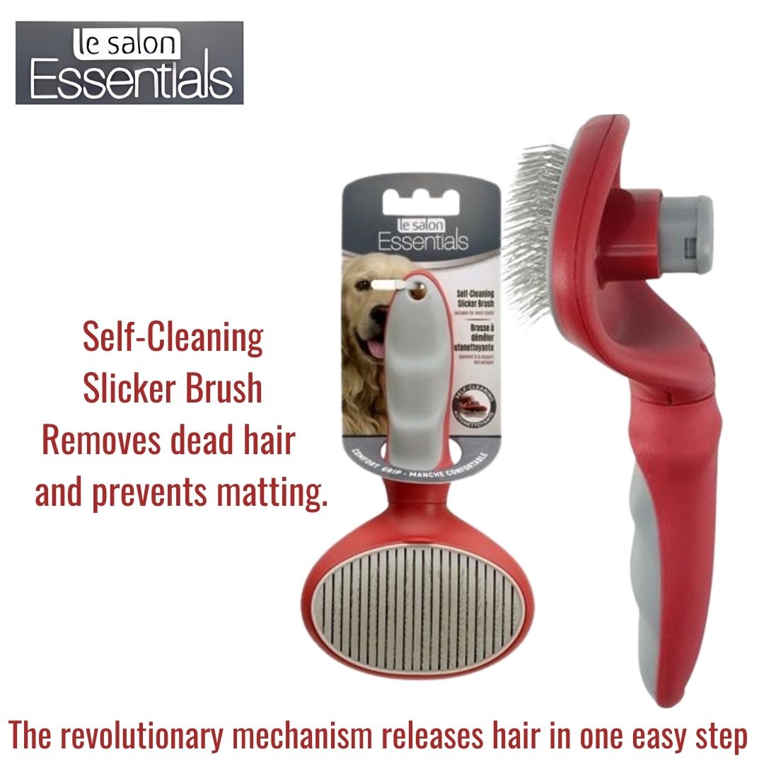 Le Salon Self-Cleaning Slicker Brush for Dogs (91261)