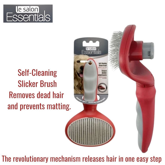 Le Salon Self-Cleaning Slicker Brush for Dogs (91261)