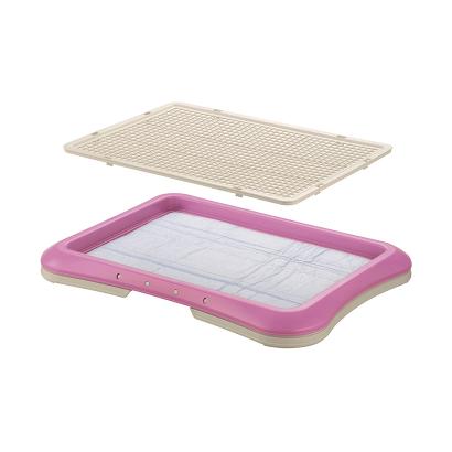 Richell Pee Tray With Mesh Regular (45W x 35D x 4H cm) - Pink