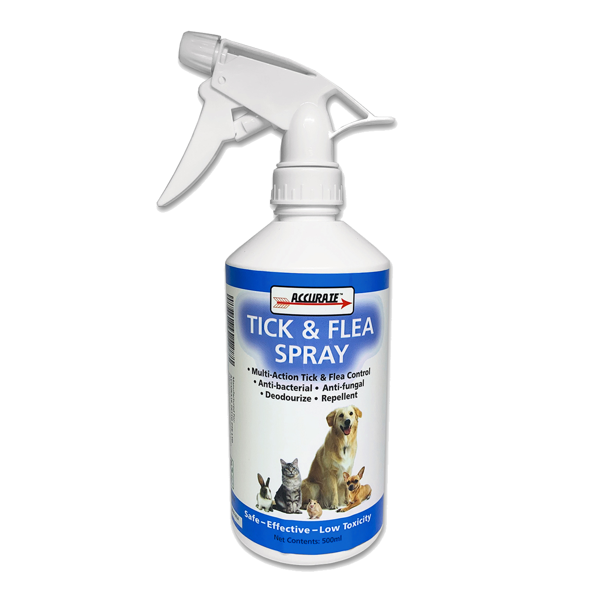 Accurate Flea & Tick Control Spray 500ml