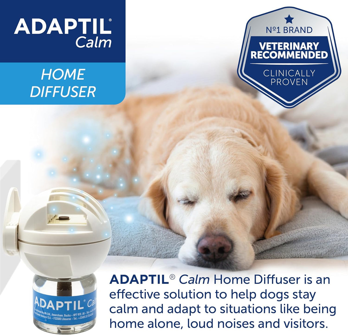Adaptil Calming Diffuser Adaptil Plug In Diffuser + Refill 48ml – Pets Kampong SG