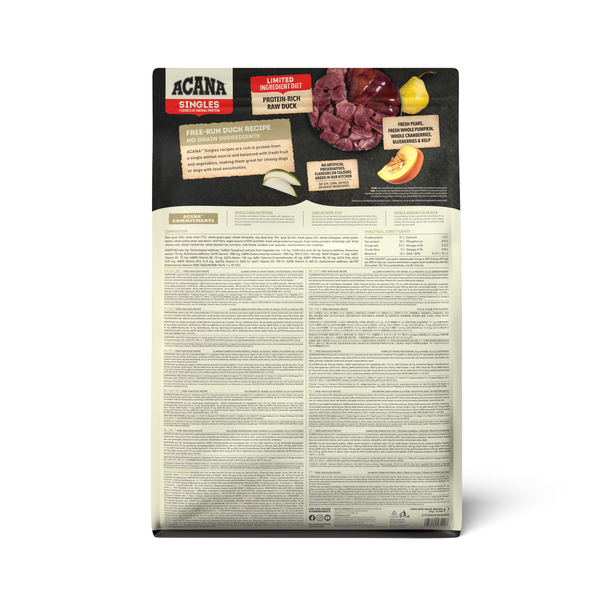 ACANA Dog Freeze-Dried Infused Free-Run Duck 6.0kg