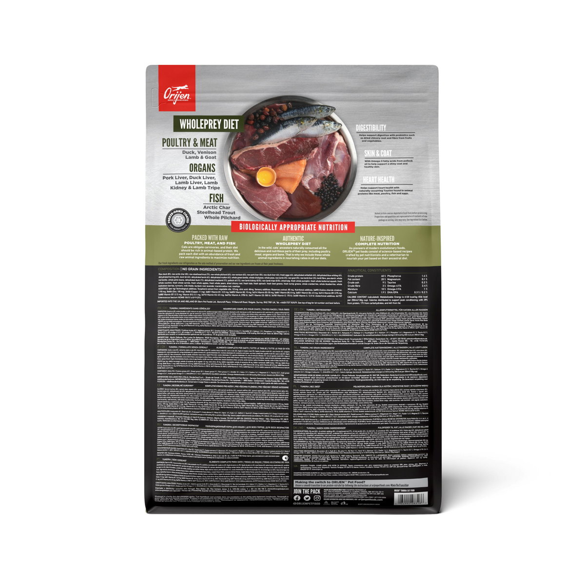 ORIJEN Cat Freeze-Dried Infused Tundra 1.8kg