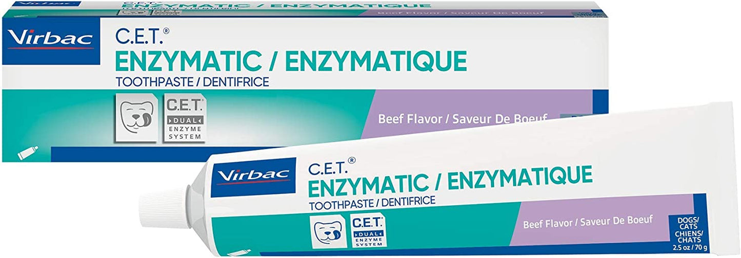 Virbac C.E.T Enzymatic Toothpaste (Beef Flavour) 70g