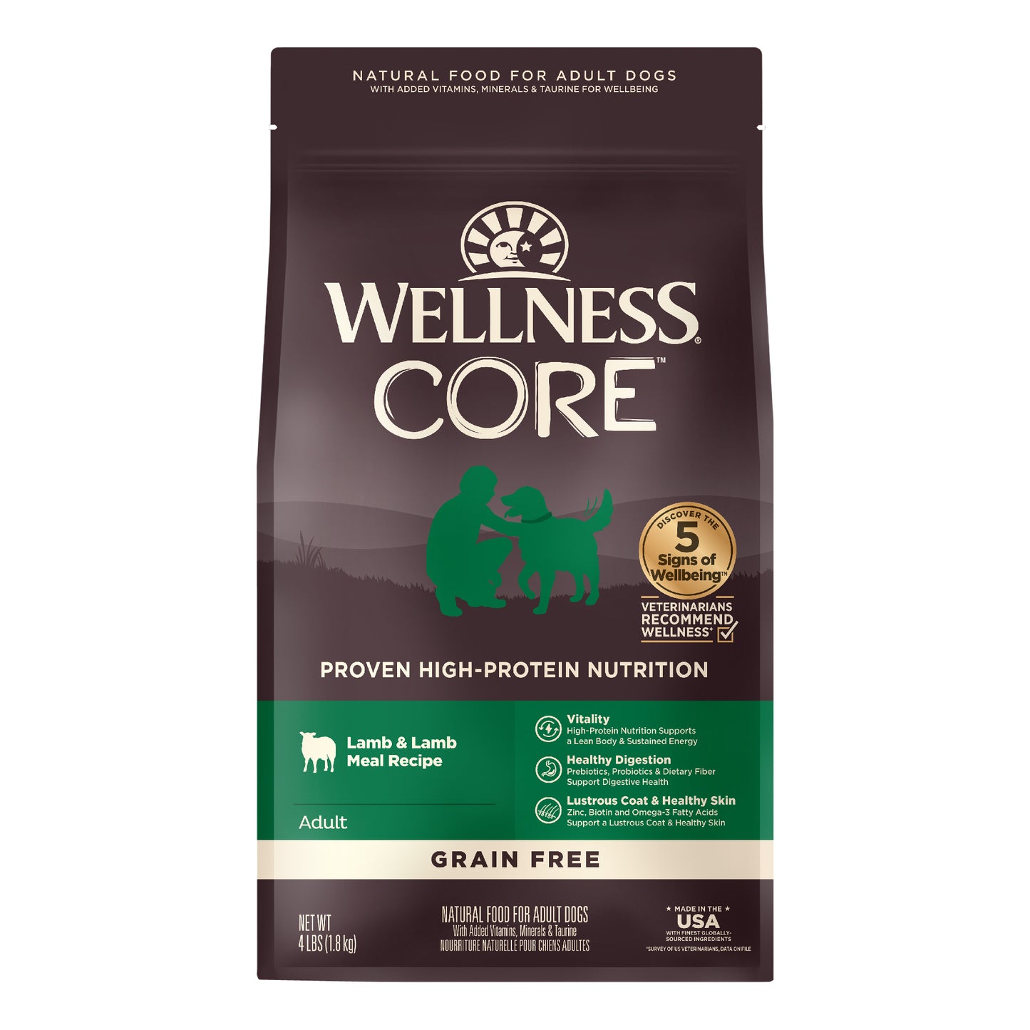 Wellness Core Grain Free Lamb - Available In 4lbs & 22lbs