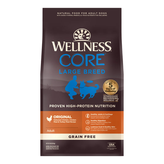 Wellness Core Grain Free Large Breed Adult - 24lbs