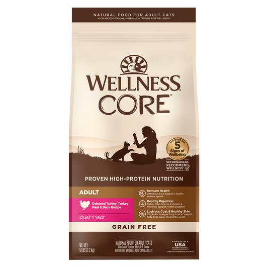 Wellness Cat Core Grain Free Turkey 5lbs & 11lbs
